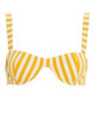 Onia Sorrento Bikini Top White/yellow/stripes P