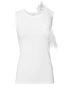 Helmut Lang Feather Tank White P