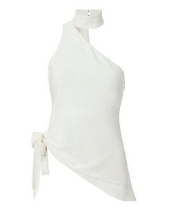 Cinq  Sept Leah One Shoulder Choker Blouse