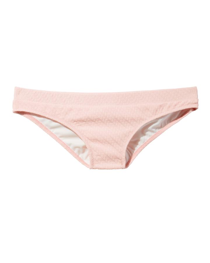 Solid & Striped Madison Basket Weave Bikini Bottom Pink P