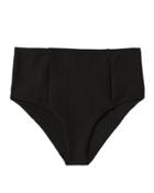 Onia Zoey Ribbed Bikini Bottom Black P