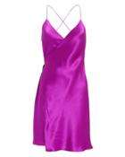 Michelle Mason Orchid Mini Wrap Dress Orchid 4