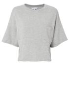 Exclusive For Intermix Intermix Crop Terry Sweatshirt Grey P