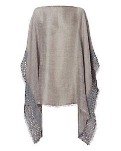 Rag & Bone Textured Stripe Poncho