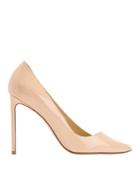 Francesco Russo Nude Patent Leather Pumps Beige 36