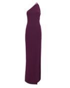 Solace London Petch Aubergine Gown Purple Zero