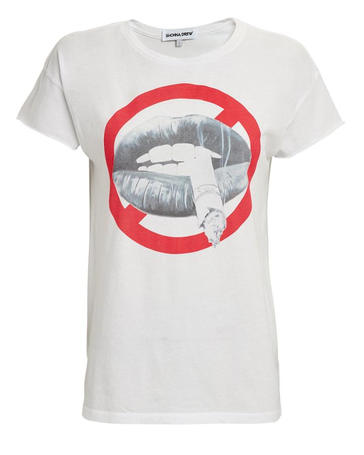 Shonna Drew No Smoking T-shirt White P