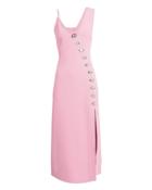 David Koma Asymmetric Embellished Midi Dress Pink 6
