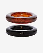 Kenneth Jay Lane Set Of 2 Resin Bangles