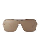 Web Sunglasses Shield Copper Lens Sunglasses