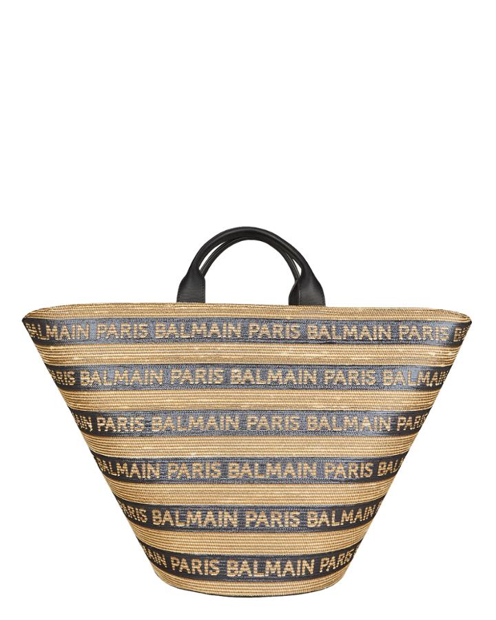 Balmain Panier Tote Black/beige 1size