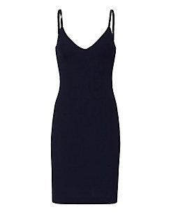 Dsquared2 Beaded Strap V-neck Navy Dress