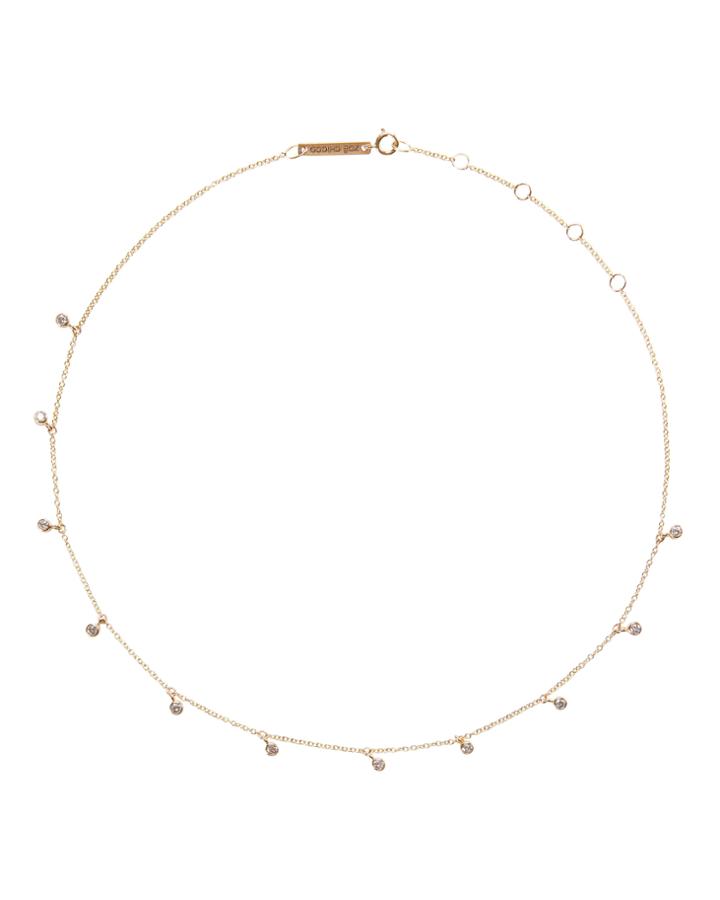 Zoe Chicco Dangling Diamonds Necklace Gold 1size