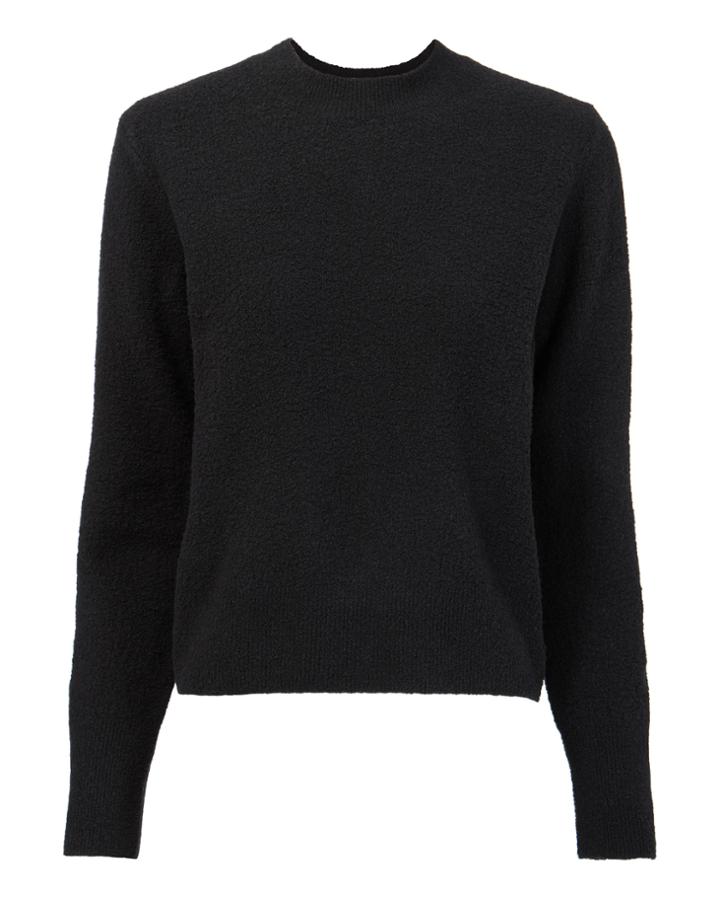 Vince Boucl Cropped Sweater Black P