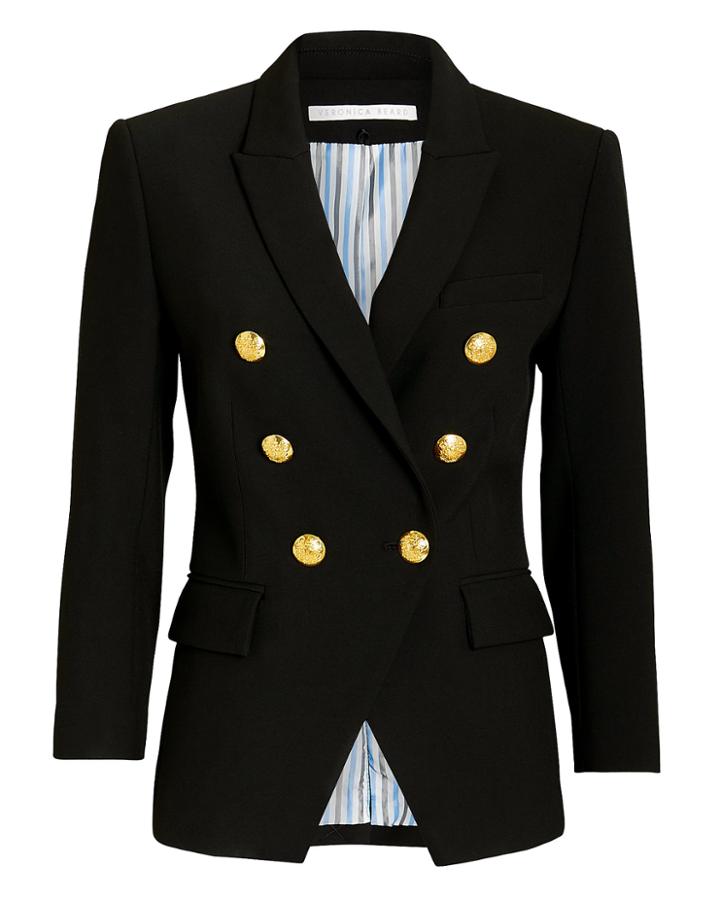 Veronica Beard Black Empire Blazer Black 6