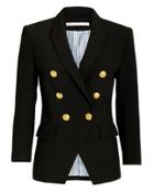 Veronica Beard Black Empire Blazer Black 6