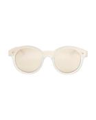 Le Specs Chateau Gold Mirrored Lense Sunglasses: Grey