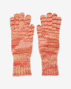 Missoni Space Dye Knit Gloves: Red