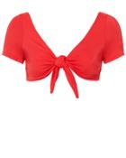 Solid & Striped Vanessa Red Bikini Top Red P
