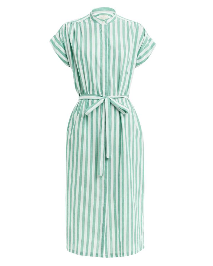 Birds Of Paradise Birds Of Paradis Astrid Midi Dress Green/white L