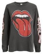 Made Worn Madeworn Rolling Stones Graphic T-shirt Faded Black P