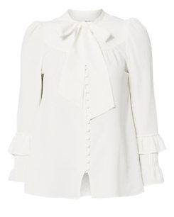 Derek Lam 10 Crosby Pleated Cuff Button Placket Blouse