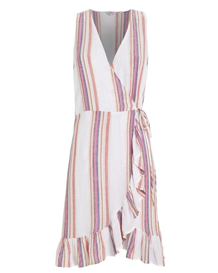 Rails Madison Wrap Dress White/stripes P