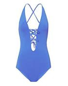Le Swim Formentera Plunge One Piece Swimsuit