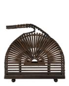 Cult Gaia Dome Bamboo Teak Bag Brown 1size