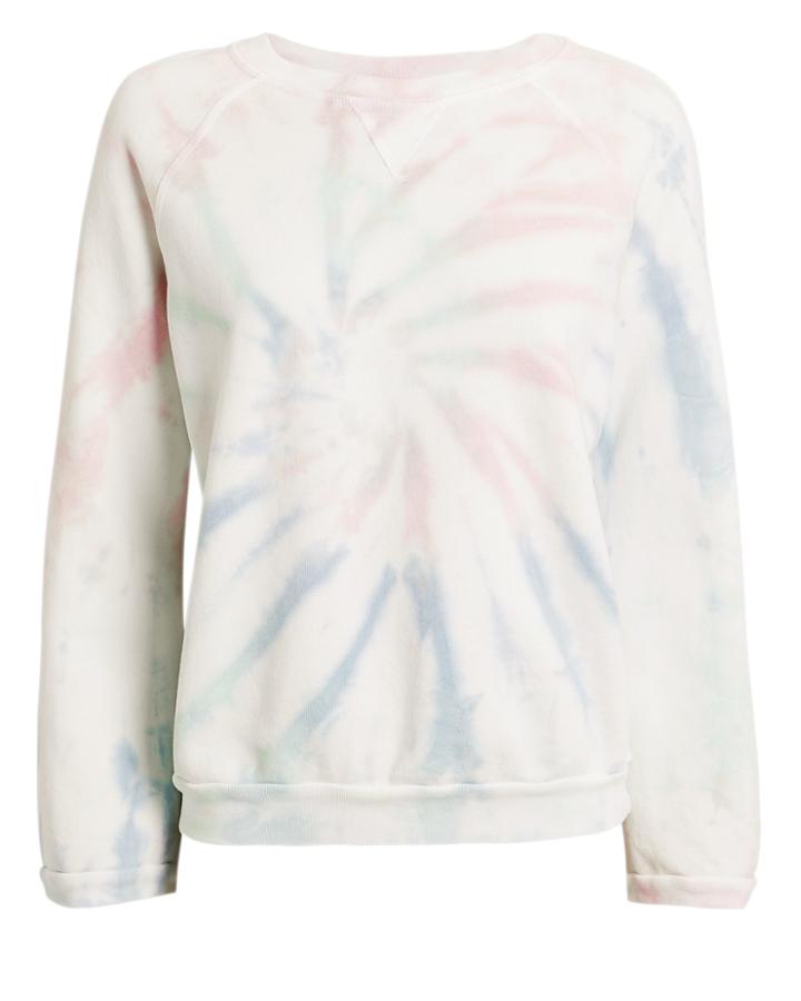 Nsf Tie-dyed Sunday Sweatshirt Ivory/pink/blue S