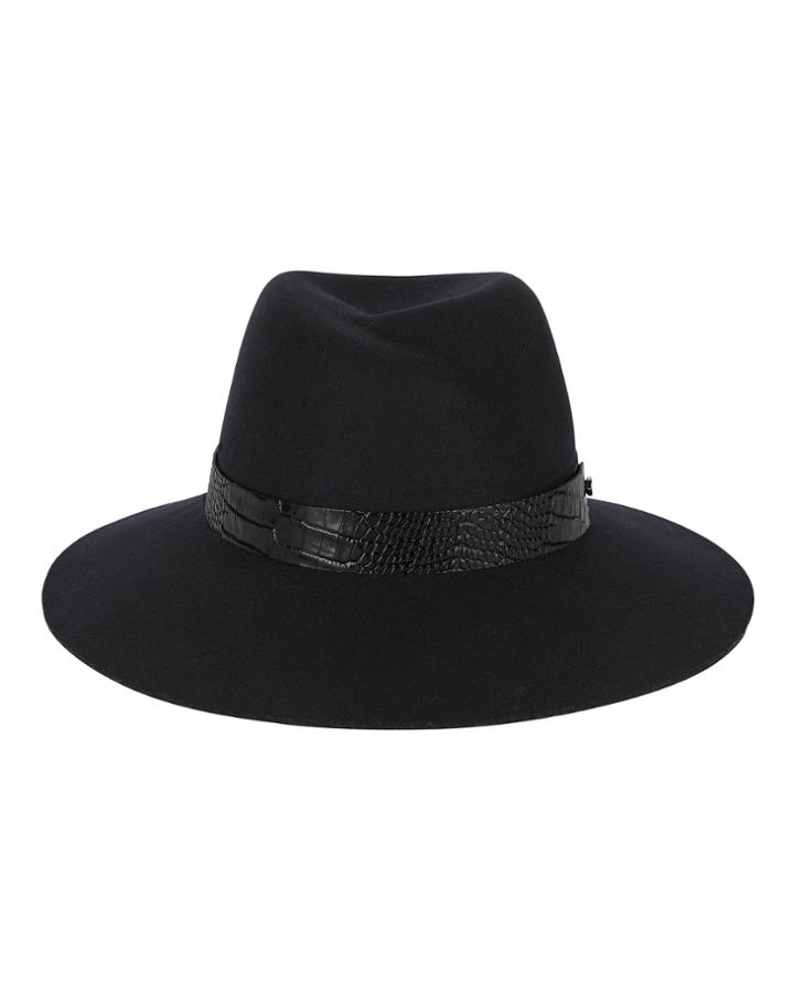 Intermix Rag & Bone Zoe Navy Fedora Navy M
