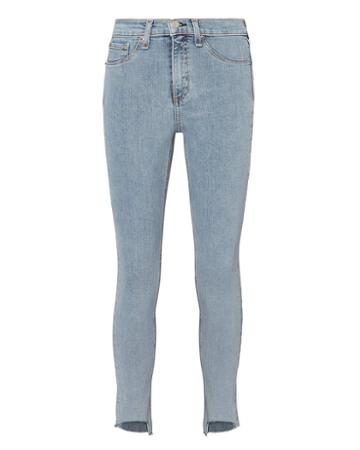 Rag And Bone Rag & Bone High-rise Ankle Skinny Jeans Denim-lt 23