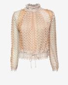 Missoni Lurex Fishnet Top: Nude