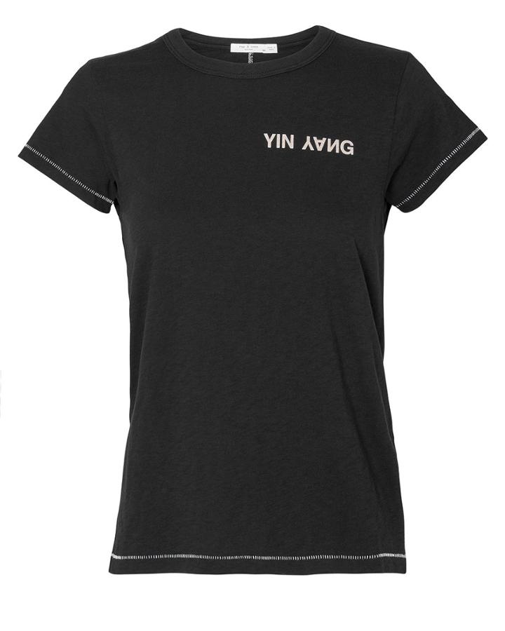 Rag And Bone Rag & Bone Ying Yang Tee Black Tee Black P