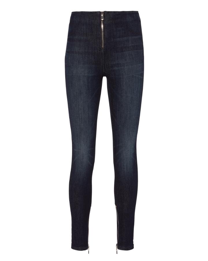 Rta Madison Zip Front Superior Blue Jeans Denim-drk 24