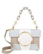 Yuzefi Asher Box Chain Strap Bag White/beige/blue 1size