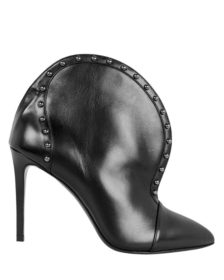 Balmain Iren Studded Booties Black 37.5