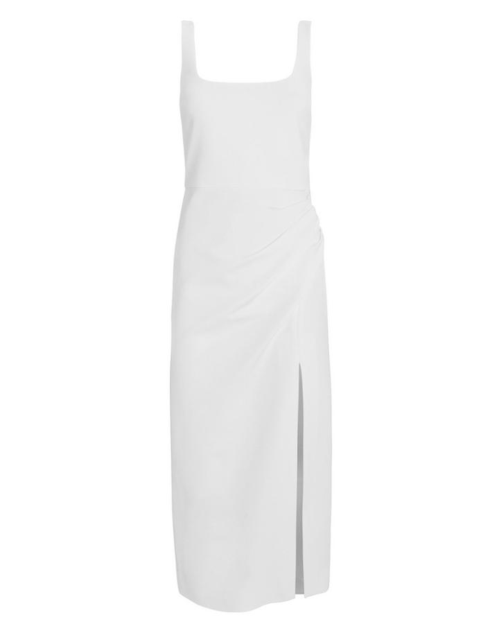 Cushnie Et Ochs Cushnie Square Neck Stretch Crepe Dress White 2