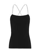 T By Alexander Wang Strappy Black Cami
