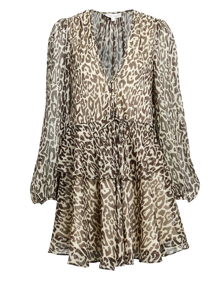 Shona Joy Mariposa Leopard Dress Leopard 8