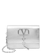 Valentino Garavani Small Vcase Crossbody Silver 1size