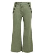 Derek Lam 10 Crosby Slim Army Green Culottes Army Green 6