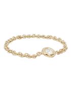 Zoe Chicco Floating Diamond Chain Ring Gold 6.5