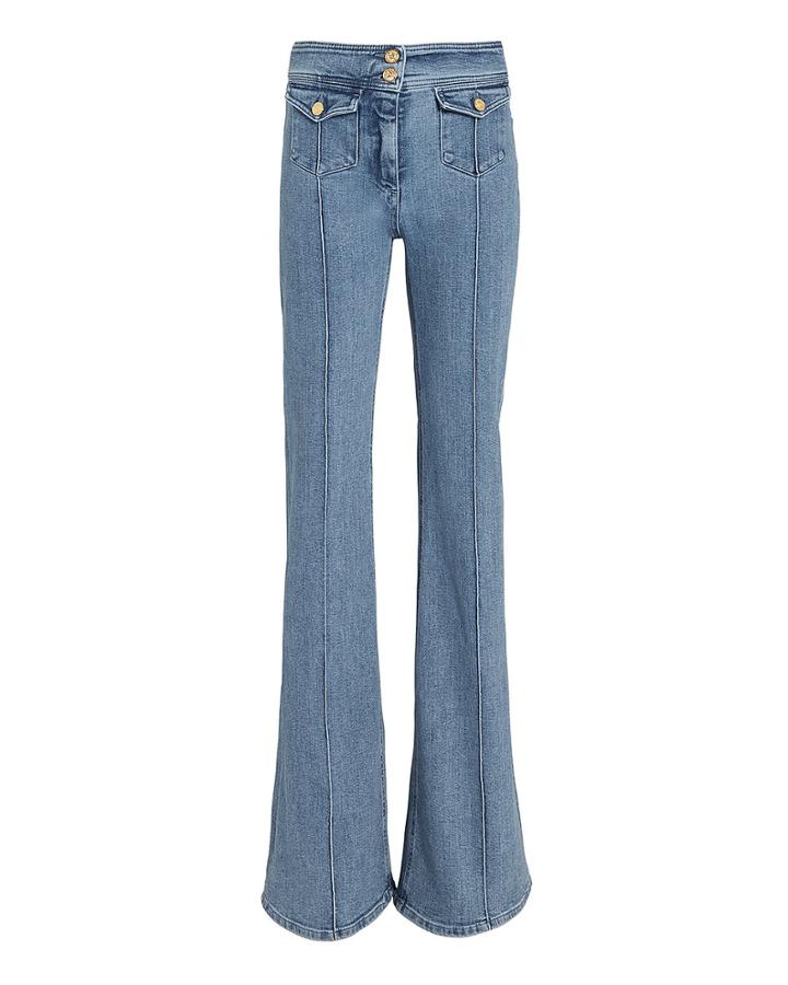 Balmain Seam Detail Flare Jeans Denim 42