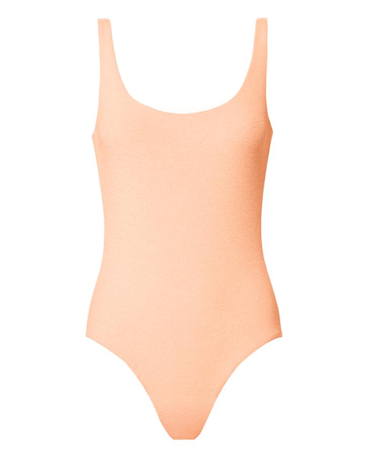 Onia Kelly Terry One Piece Swimsuit Pink S