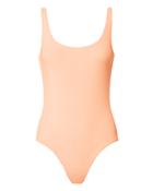 Onia Kelly Terry One Piece Swimsuit Pink S