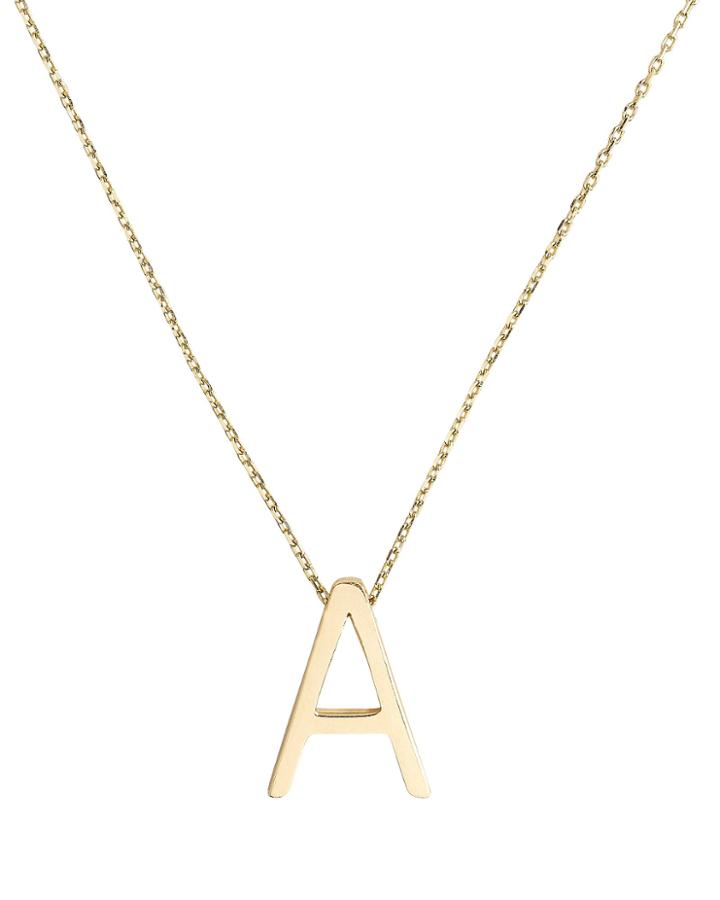 Nickho Rey A Alphabet Necklace Gold 1size