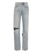 Re/done Grunge Destroyed Straight Jeans Denim-lt 3 28