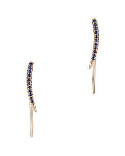 Adina Reyter Pav Sapphire Climber Earrings
