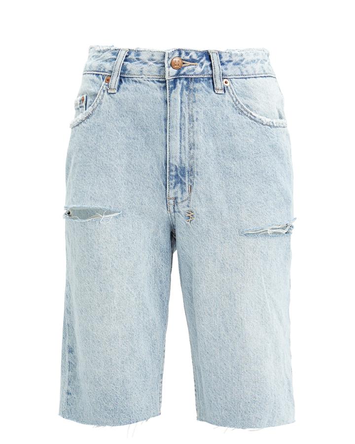 Ksubi App-laye Denim Shorts Light Blue Denim 30